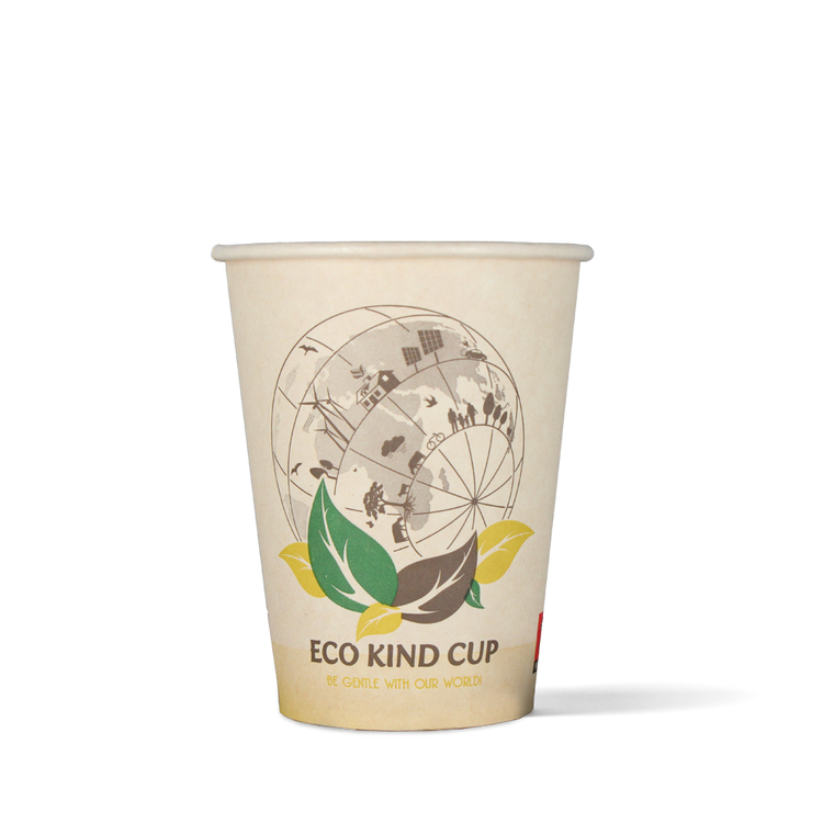 Latte-Becher Eco Kind 360cc / 12oz - Zuckerrohr - ab 1.000 Stück