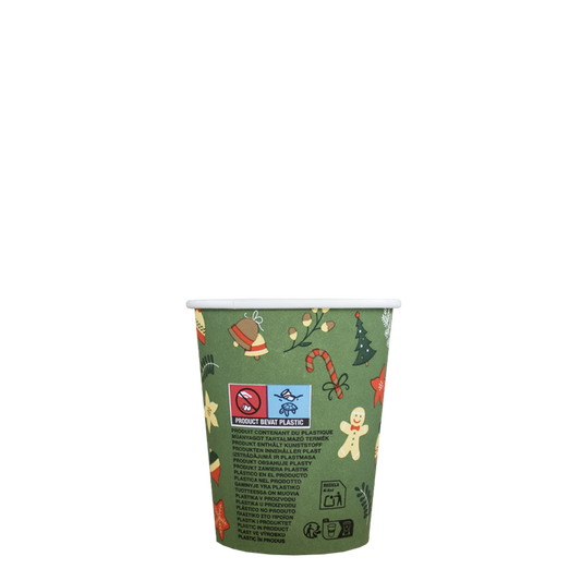 Cappuccino-Becher Weihnachten 2025 - 230cc/8oz 1.000 Stück