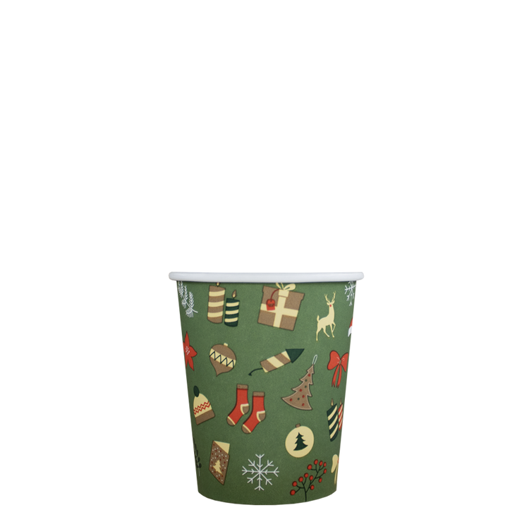 Cappuccino-Becher Weihnachten 2025 - 230cc/8oz 1.000 Stück