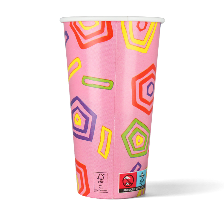 Milchshake Becher Love, Relax, Drink 650cc/22oz - ab 500 Stück