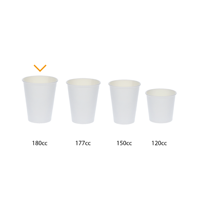 Kaffeebecher Weiß 180cc/7.5oz - ab 2.500 Stück