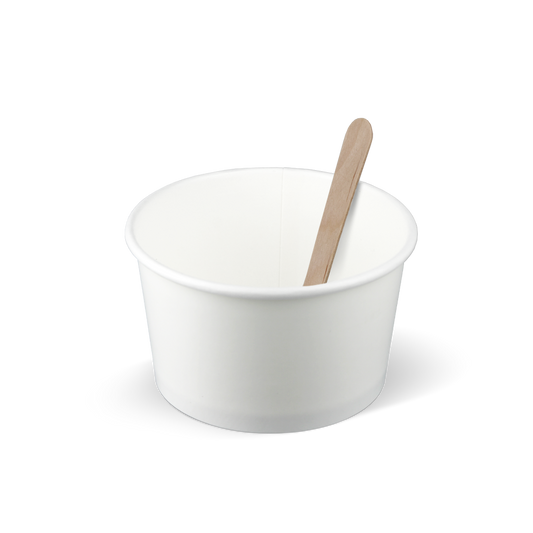 Eisbecher Weiß 230cc/8oz - ab 1.000 Stück