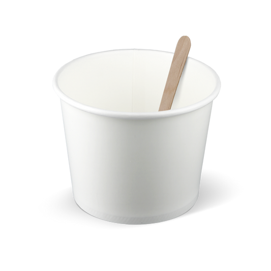 Eisbecher Weiß 360cc/12oz - ab 1.000 Stück