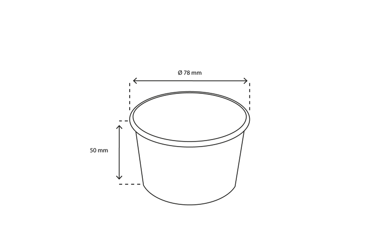 Eisbecher FSC® Schwarz 120cc/4oz - ab 1.000 Stück