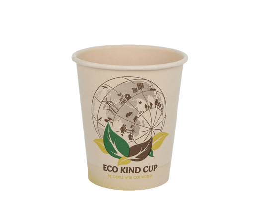 Cappuccino-Becher Eco Kind 230cc / 8oz - Zuckerrohr - ab 1.000 Stück