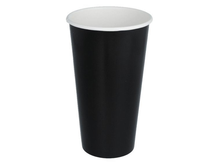 Milchshake-Becher FSC® schwarz - 650cc/22oz - ab 500 Stück