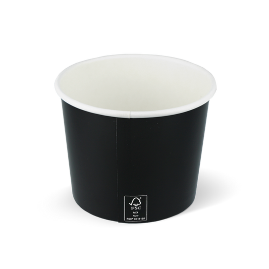 Eisbecher FSC® Schwarz 300cc/10oz - ab 1.000 Stück