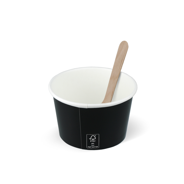 Eisbecher FSC® Schwarz 120cc/4oz - ab 1.000 Stück
