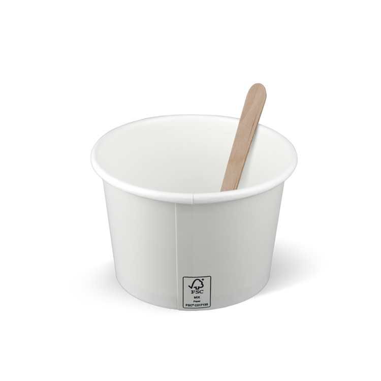 Eisbecher FSC® Weiß 230cc/8oz - ab 1.000 Stück