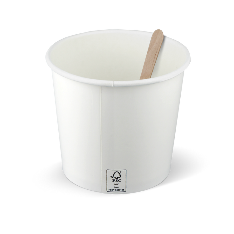 Eisbecher FSC® Weiß 360cc/12oz - ab 1.000 Stück