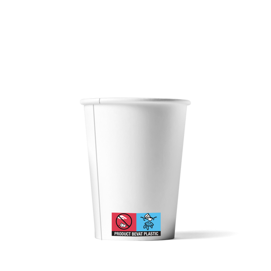 Cappuccino-Becher Biologisch abbaubar Weiß 230cc/8oz 1.000 Stück