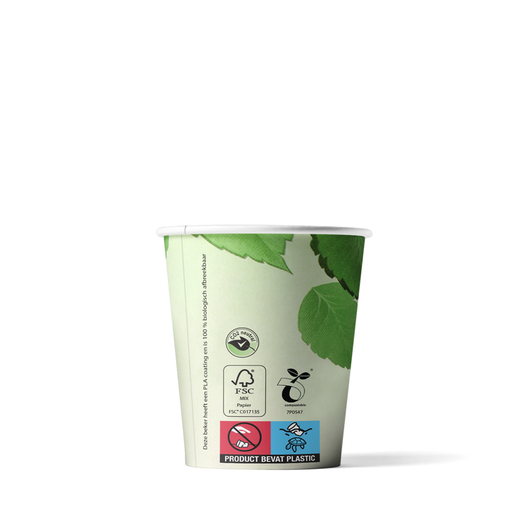 Kaffeebecher - Green Line - biologisch abbaubar 150cc/6oz ab 2.500 Stück