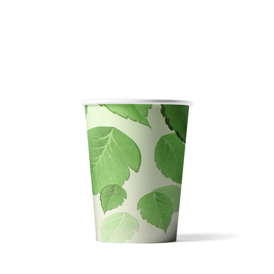 Cappuccino-Becher- Green Line - biologisch abbaubar 230cc/8oz -ab 1.000 Stück