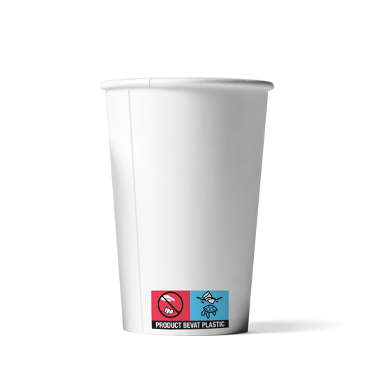 Latte-Becher Weiß 450cc/16oz - ab 1.000 Stück