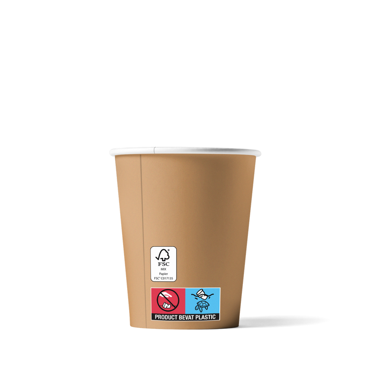 Kaffeebecher FSC® Kraft 180cc/7.5oz - ab 2.500 Stück
