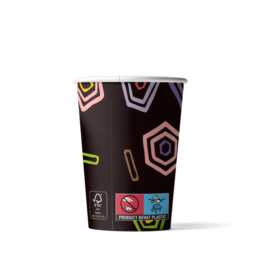 Latte-Becher Love, Relax, Coffee - 360cc/12oz - ab 1.000 Stück