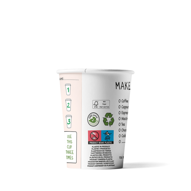 Kaffeebecher Make a difference 180cc/7.5oz - ab 2.500 Stück
