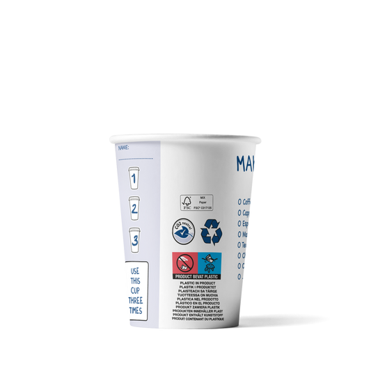Make A Difference - Cappuccino Becher 230cc/8oz - ab 1.000 Stück