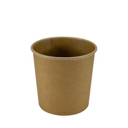 Soepbeker KRAFT PLA BRUIN 12 oz / 360 cc - 90 mm - 500 st/ds - Goedkopekoffiebekers.nl (6978960556191)