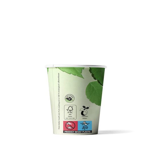 Kaffeebecher - Green Line - biologisch abbaubar 150cc/6oz ab 2.500 Stück