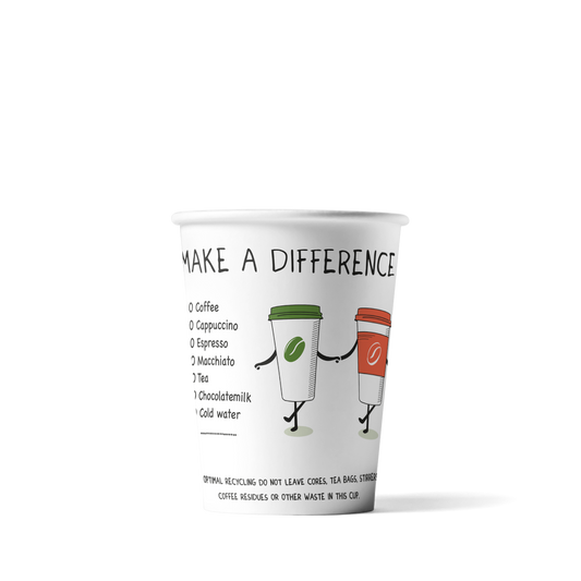 Make a difference - Kaffeebecher 180cc/7.5oz - ab 2.500 Stück